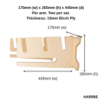 4 Skateboard Rack - HARRIE - Image 2