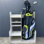 Golf Bag Rack - Single Bag with Shelves - DWANGO - Image 5