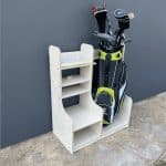 Golf Bag Rack - Single Bag with Shelves - DWANGO - Image 6
