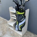 Golf Bag Rack - Single Bag with Shelves - DWANGO - Image 7