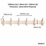 Rack and Roll - Birch Plywood Hooks - Shan 6