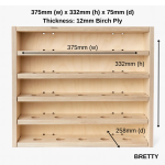 BRETTY Golf Ball Rack - Wall Mounted Birch Plywood Display - Image 2