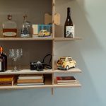 Scandinavian style plywood wall shelving from Rack & Roll