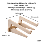 Rack & Roll - CILLA – Birch Ply Laptop Stand